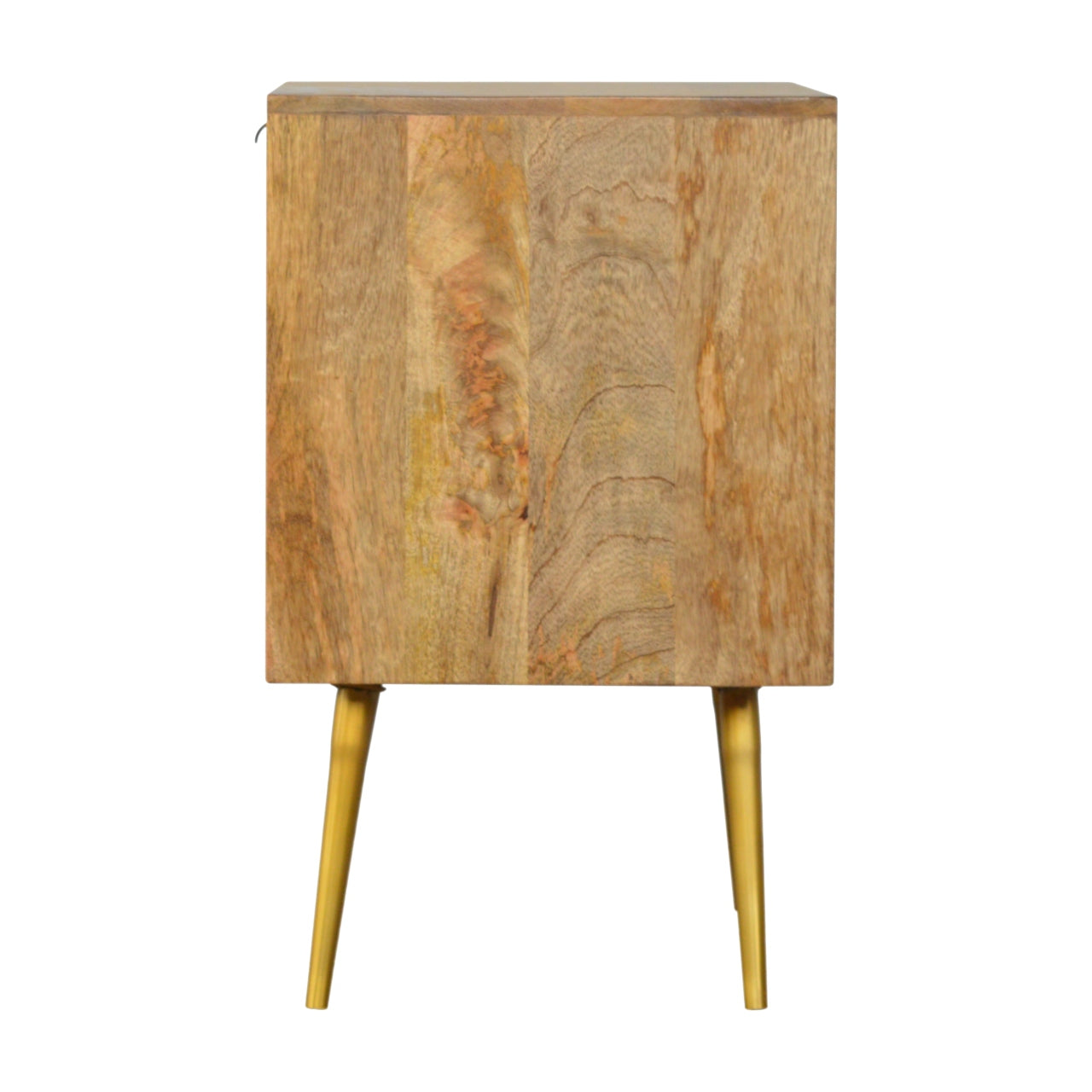 Cement & Brass Nightstand