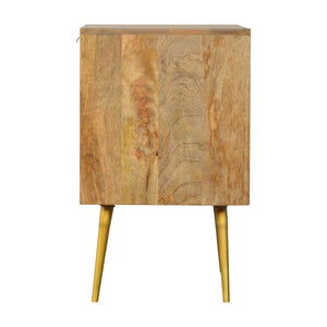 Cement & Brass Nightstand